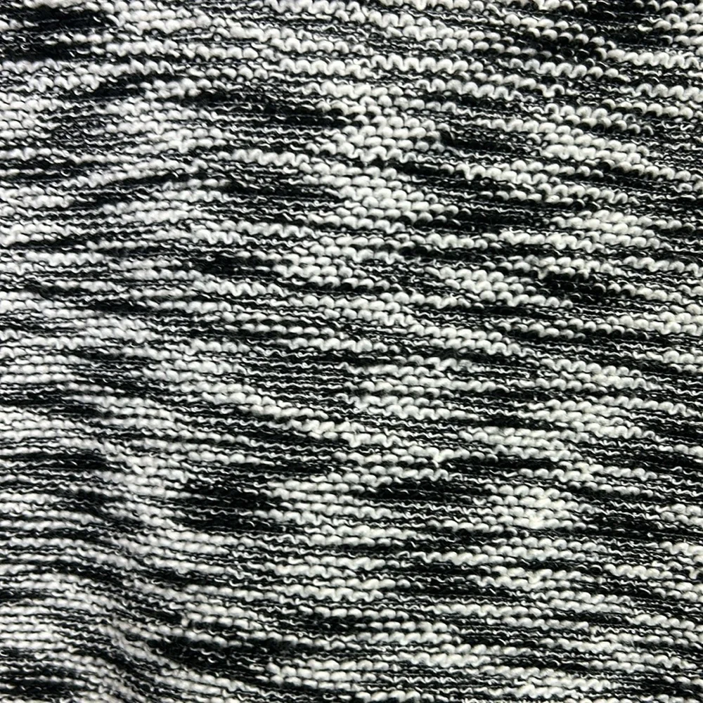 Chico’s Zenergy Black White Sweater With Zippered Detail On Back